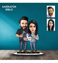 KİŞİYE ÖZEL TAMİRCİ TASARIMLI KARİKATÜR BİBLO B104