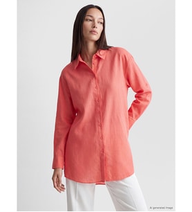 LCW EVERYDAY Pembe %100 Pamuklu Kadın Gömlek Tunik