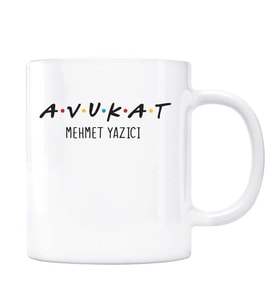 Avukatlara Özel İsimli Kupa Bardak