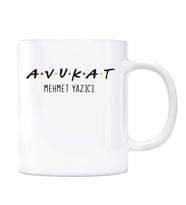 Avukatlara Özel İsimli Kupa Bardak