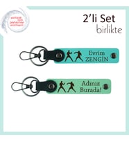 Rakibiyle Uyum İçinde Savaşanlara, Enerji Temalı, Kişisel Anahtarlık, Turkuaz-Açık Yeşil
