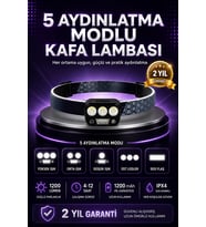 El Hareket Sensörlü LED Kafa Feneri 5 Modlu Ayarlanabilir Kullanım