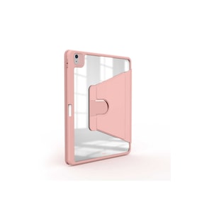 Apple iPad Air 10.9 2020 4.Nesil 360 Dönebilen Standlı Nayn Kılıf (Pembe)