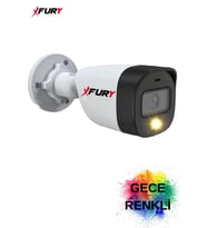 FURY Gece Renkli  5mp Lens 2Mp 1080p Full HD Suya Dayanıklı Güvenlik Kamerası Ultra Led Renkli Gece Görüş
