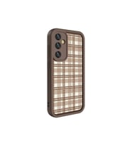 Samsung Galaxy S23 FE Uyumlu Kılıf Kamera Korumalı Baskılı Arka Yüzey Zore Klas Kapak (Açık Kahve)