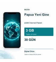 Papua Yeni Gine eSIM İnternet Paketi 3 GB 30 Gün
