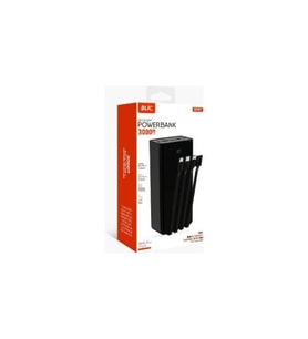 Aydoğan Ticaret44 Bpb-07 30.000 Mah Plus Dijital Göstergeli Dahili Çoklu Kablolu Powerbank,siyah,taşınabilir Şarj Cihazı bpb07