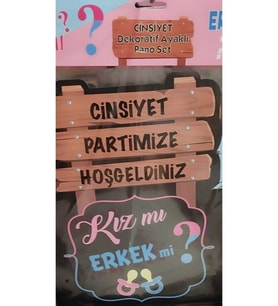 ÇITIPITISTORE CİNSİYET AYAKLI DEKORATİF AYAKLI SET