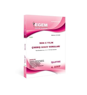 Egem Eğitim Yayınları AÖF 4. Sınıf İşletme Bahar Dönemi Çıkmış Sınav Soruları (Çok Renkli)