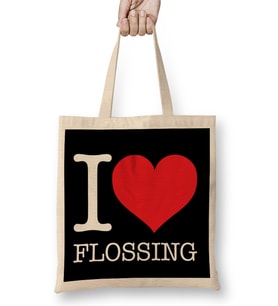 I Love Flossing Bez Çanta Uzun Saplı