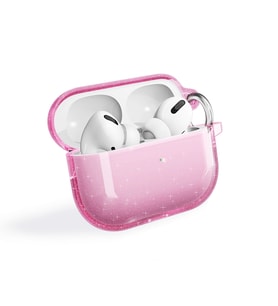 Lexroo Airpods Pro 2 Allstar Airbag 32 Parlayan Simli Saydam Renkli Kılıf - Pembe