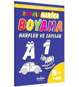 Renkli Harika Boyama Harfler ve Sayılar (5+Yaş)