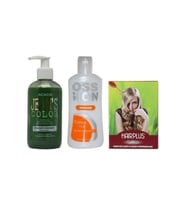 Jeans Color Saç Boyası Zümrüt Yeşili 250ml Ve Ossion Boya Temizleyici Ve Saç Açıcı