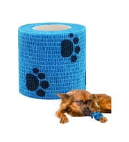 7.5 cm x 4.5 Metre Köpek Kedi Pati Bandajı Yapışkanlı Elastik Sargı Su Geçirmez Yara Bakım Bandı (Karışık)