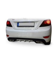 Hyundai Accent Blue Difüzör Arka Tampon Çift Egzoz Çıkışlı