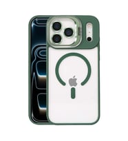 Joko Apple İphone 17 Pro Max Remim Lensli Magsafe Standlı Kapak - Koyu Yeşil