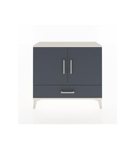 Arges Şifonyer 2 Raflı Tek Çekmeceli 2 Kapaklı 88x30x80 Aytaşı-Antrasit