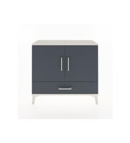 Arges Şifonyer 2 Raflı Tek Çekmeceli 2 Kapaklı 88x30x80 Aytaşı-Antrasit