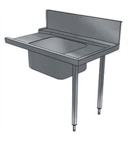 Electrolux Professional Bulaşık Giriş Tezgahı, Tek Evyeli (600x500 Mm), Giyotin Tip Bulaşık Makinesi İçin, 300 Mm Sırt, Sağdan Sola - 1200 Mm BHHPT6B12R