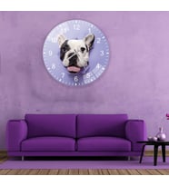 Sevimli Pitbull Cam Saat - 60 cm