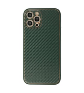 İphone 12 Pro Max Kılıf Coco Karbon Silikon - Yeşil