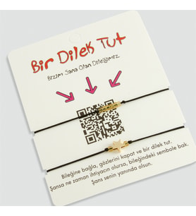 Yıldız Bir Dilek Tut Bileklik