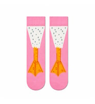 Carnaval Pembe Ördek Ayağı Unisex Soket Çorap