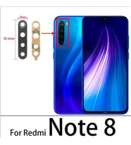 Xiaomi Redmi NOTE 8 Arka Kamera Camı Lens Yapışkanlı