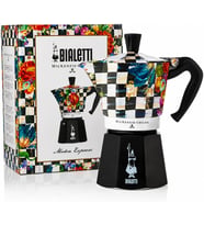 Bialetti Moka Express Mackenzie: 6 Cups Ocak Üstü Espresso Pişirici 270Ml Karma Renk Alüminyum Gövde