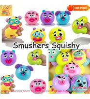 Smushers Squishy Yüz Figürü Sukuşi – Yumuşak Sıkmalı Yüz İfadesi Değişen Büyük Boy 10x10cm.