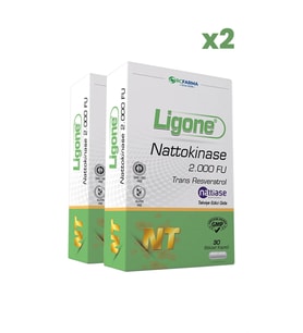 Ligone Nattokinase 30 Bitkisel Kapsül x2 Adet (Renksiz)
