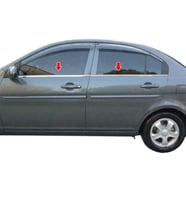 Hyundai Accent Era ( 2005-2011 ) Paslanmaz Çelik Krom Cam Çıtası 4 Parça