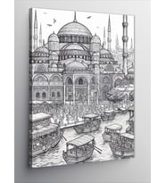 Kanvas Tablo Minyatür Cami
