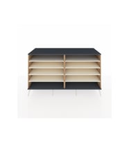 Kronos Konsol 8 Raflı  176x59x99 Çam-Antrasit/Aytaşı