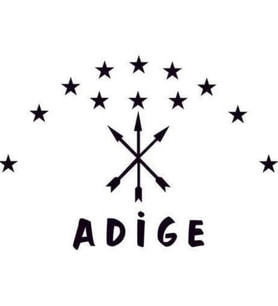 17Cm Adige çerkez Stiker Yapıştırma etiket 2 Adet