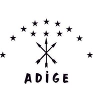 17Cm Adige çerkez Stiker Yapıştırma etiket 2 Adet