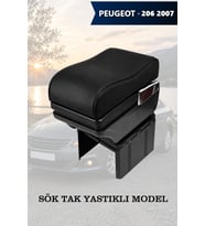 peugeot 206 2007 kol dayama Yastıklı geniş model Siyah Lüks Deri