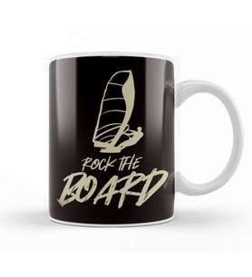Rock The Board Surfboard Windsurfing Windsurfer Ocean Wave Kupa Bardak Porselen