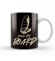 Rock The Board Surfboard Windsurfing Windsurfer Ocean Wave Kupa Bardak Porselen