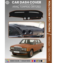 MERCEDES E SERİSİ W123 (1976-1985) Torpido Örtüsü Premium Kalite Torpido Koruma Özel Kesim UV Koruma