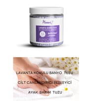 Homm Lavanta Kokulu Cilt Canlandırıcı Besleyici Ayak Bakım Tuzu Banyo Tuzu Homm Life Bitkisel