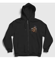Presmono Unisex Siyah Concert Adam Levine Maroon 5 Fermuarlı Kapüşonlu Sweatshirt 419260tt