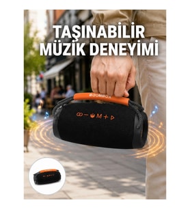 Mey İthalat® Bluetooth 5.1 Kablosuz Hoparlör Derin Bas RGB Işıklı Yeni Nesil