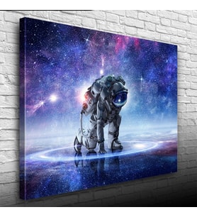 Uzaydaki Astronot Kanvas Tablo 50 x 70
