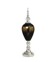 Vitale Amber Silver Kapaklı Vazo 60 cm AK.JE0009