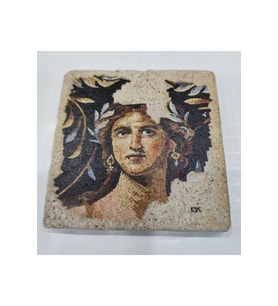 Doğal Taş Dekoratif Banyo Gider Kapağı, 10x10 cm, şık tasarım