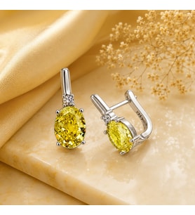 925 Ayar Gümüş Ice Cut Oval Zirkon Taşlı Küpe – Ekstra Parlak Işıltılı Lüks Tasarım, Hediyelik