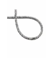 Hematit Doğal Taş Parlak Gümüş 4x1mm Dizi