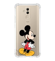 Huawei Mate 20 Lite  Köşe Korumalı Antişok Kapak Mickey Mouse Tasarımlı Şeffaf  Kılıf