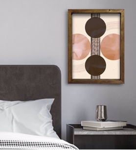 BK Gift Yatak Odası Konseptli Doğal Masif Ahşap Çerçeveli Tablo 45x65cm-50